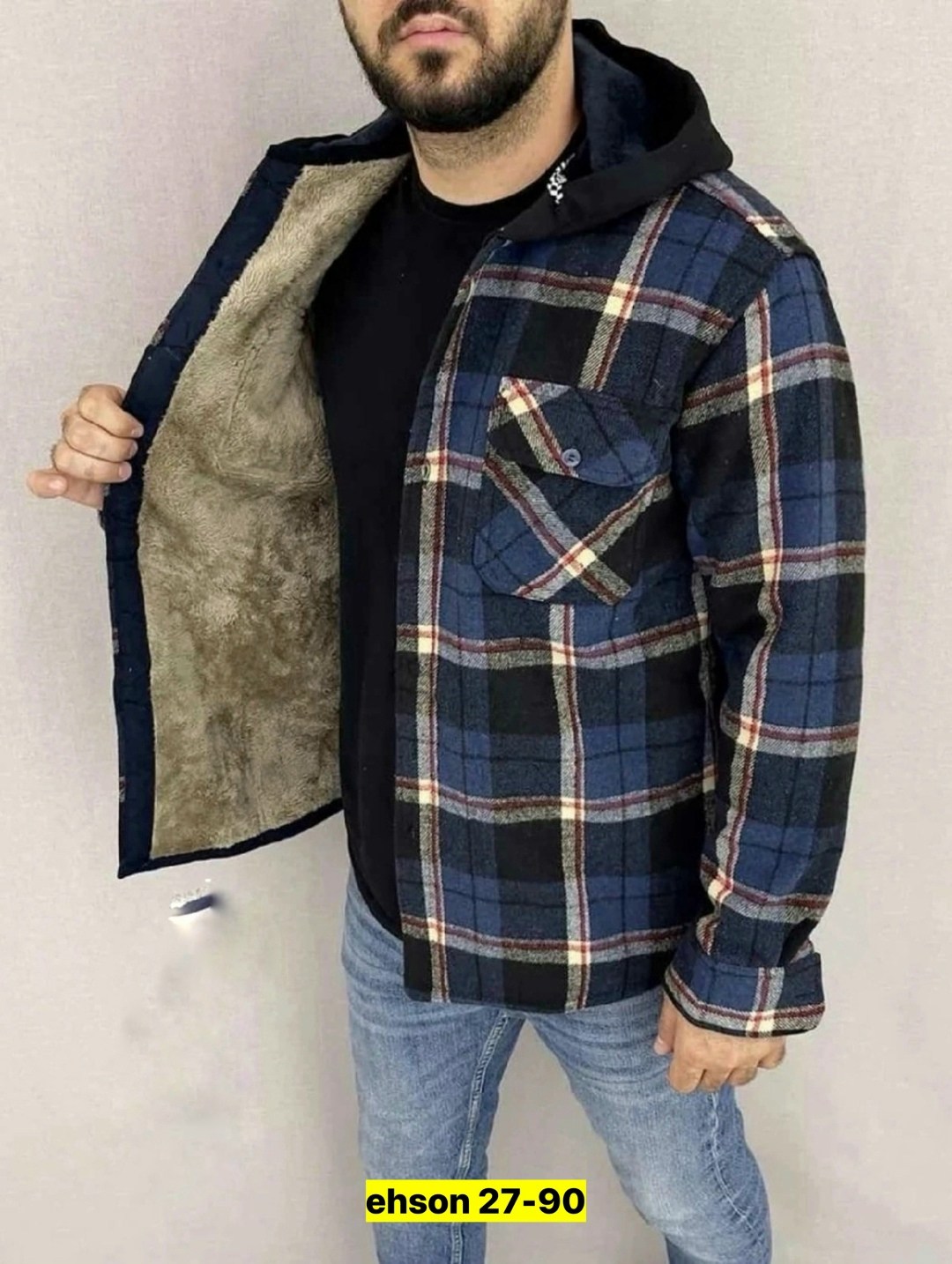 рубашка на меху зимняя в клетку,куртка для мужчин на флисе в клетку,рубашка теплая на флисе,рубашка утепленная на меху зимняя в клетку,мужская утепленная рубашка с капюшоном