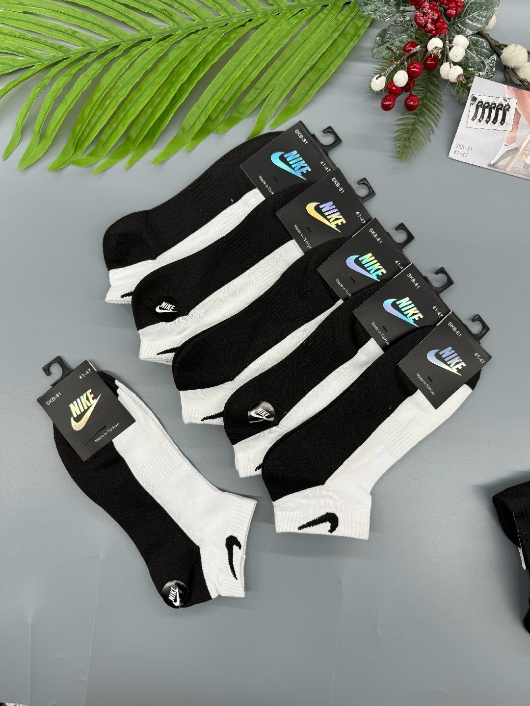 мужские носки,носки белые мужские,носки средние хлопковые набор 5 пар nike,комплект носки мужские,носки nike набор 30 пар короткие мужские