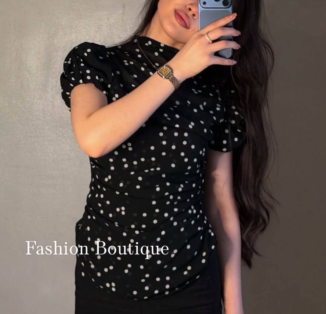 черное платье в горошек,платье в горошек,платье женской,платья,женская блузка