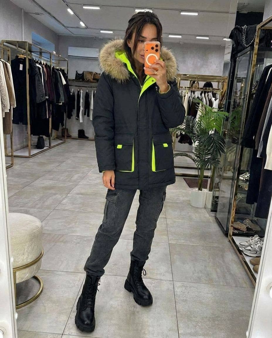 парка женская,зимняя куртка женская,удлиненная куртка,парка меховая,куртка женская