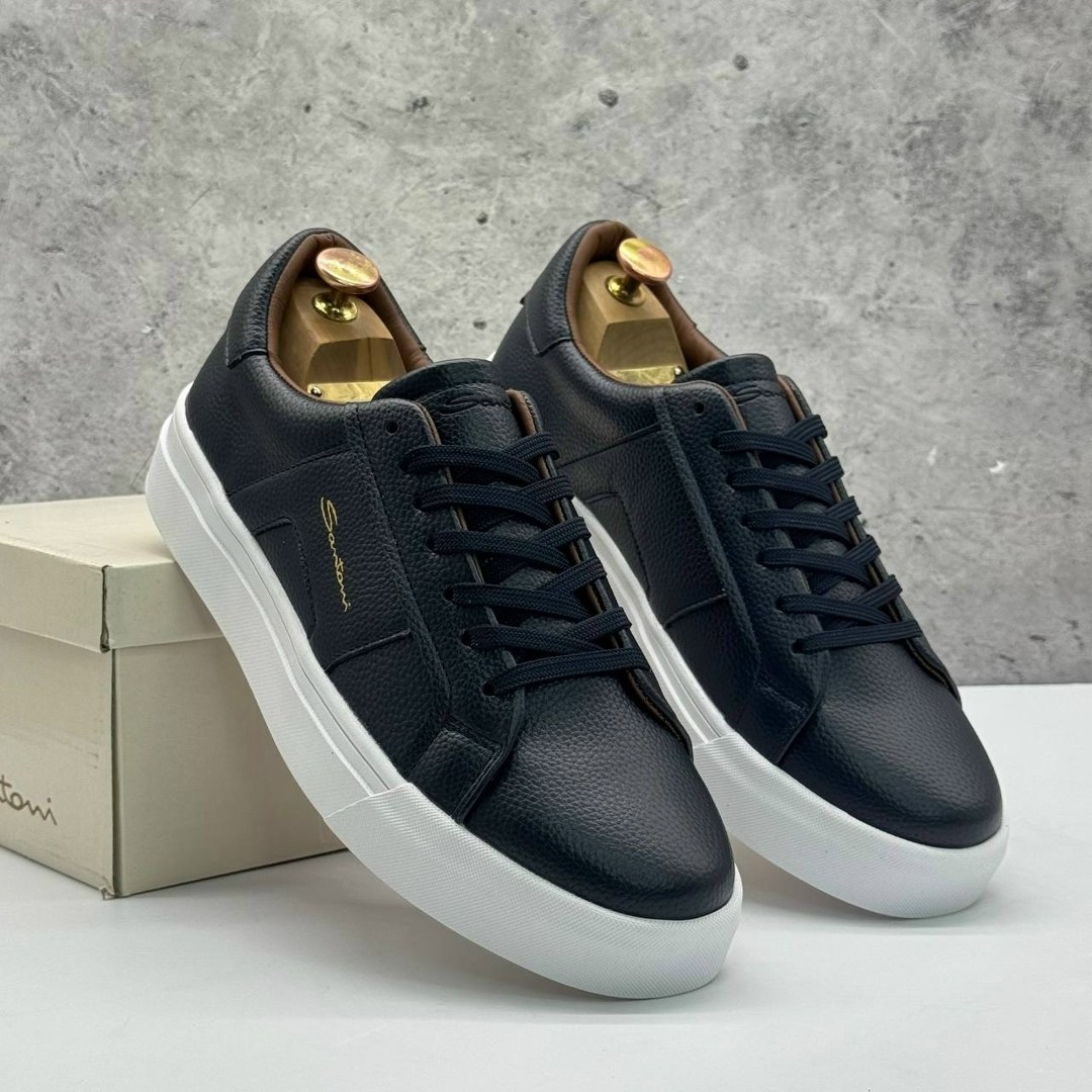 кеды мужские кожаные santoni черные premium,мужские кеды santoni,кеды мужские santoni черные,кеды мужские,кеды мужские кожаные
