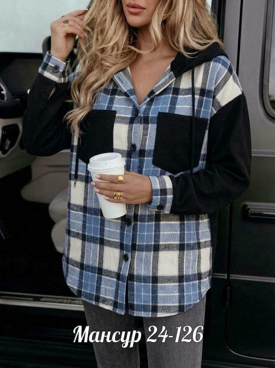 рубашка женская,рубашка в клетку женская,рубашка в клетку,рубашка с капюшоном,рубашка женская в клетку оверсайз