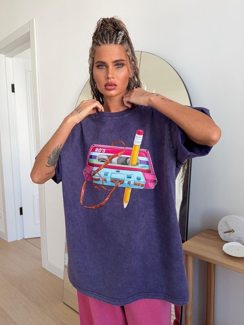 футболки оверсайз женские,оверсайз футболка,футболки модные,стильная футболка с принтом