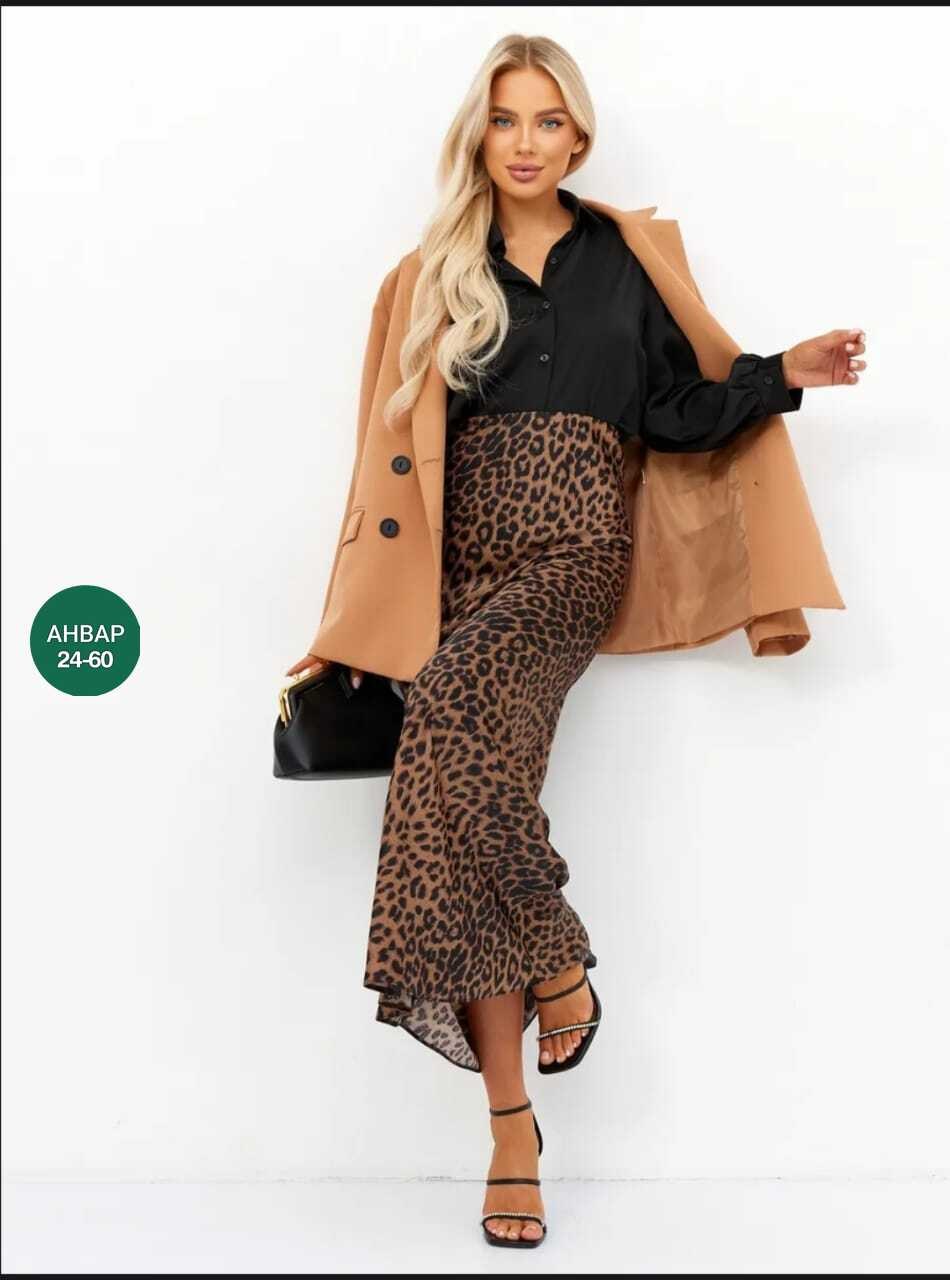 леопардовая юбка,юбка,юбка женская,юбка стильная,миди юбка