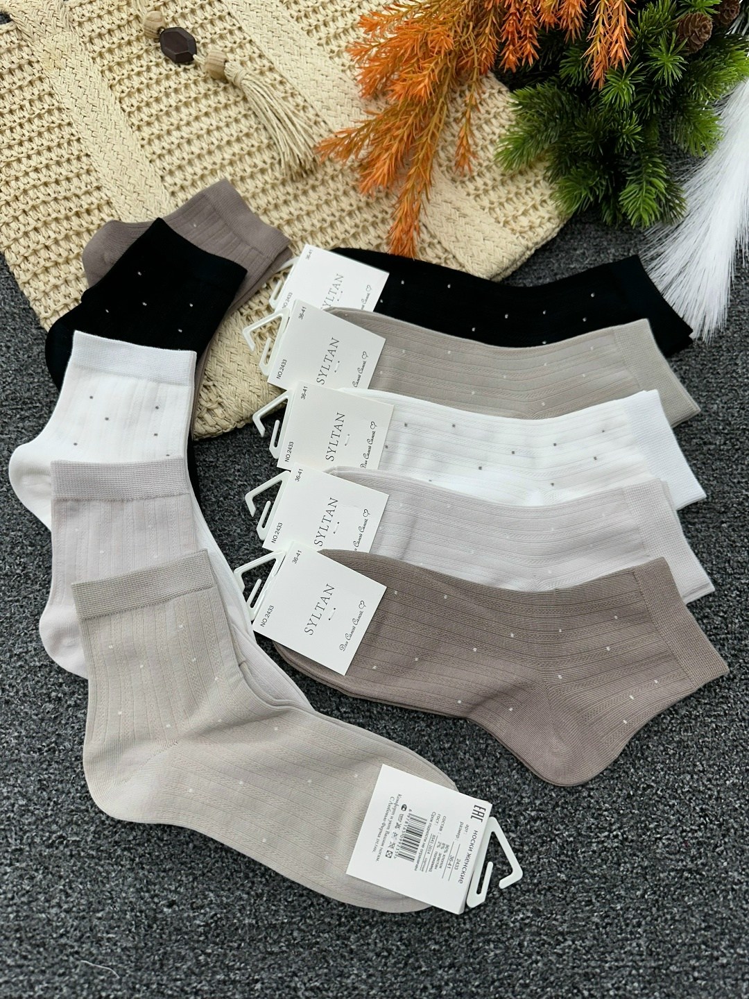 комплект носки женские,носки женские 10 пар разного цвета,женские носки,женские хлопковые носки,носки женские 10 пар