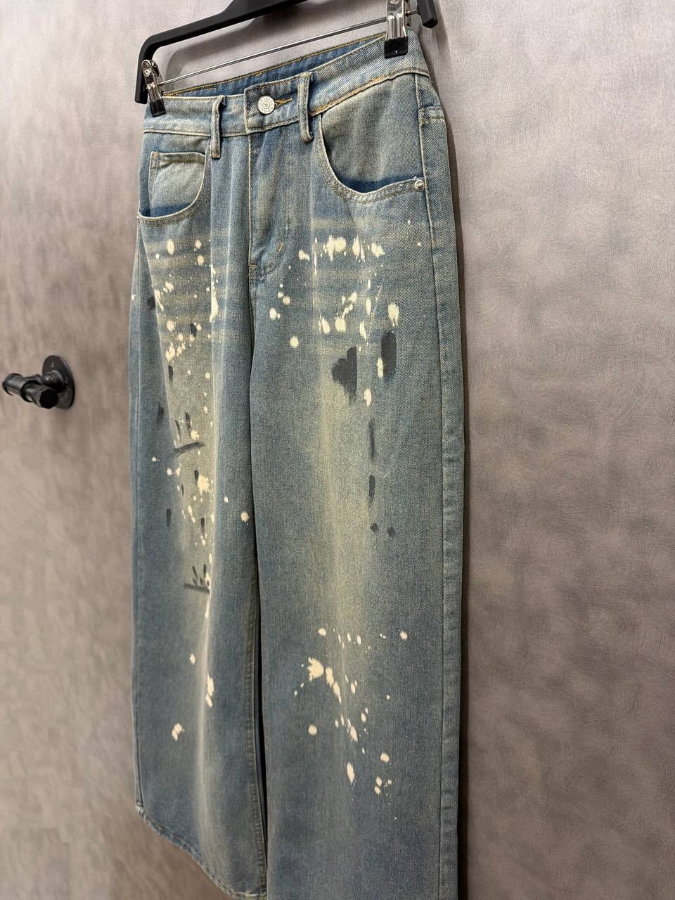 джинсы мужские,джинсовые брюки,джинсы с принтом,мешковатые джинсы,джинсы повседневные