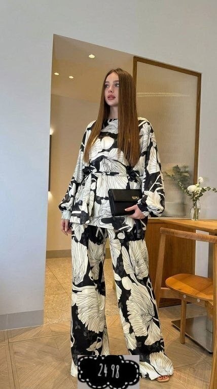 костюм женский,костюм в пижамном стиле,костюм с принтом,костюм