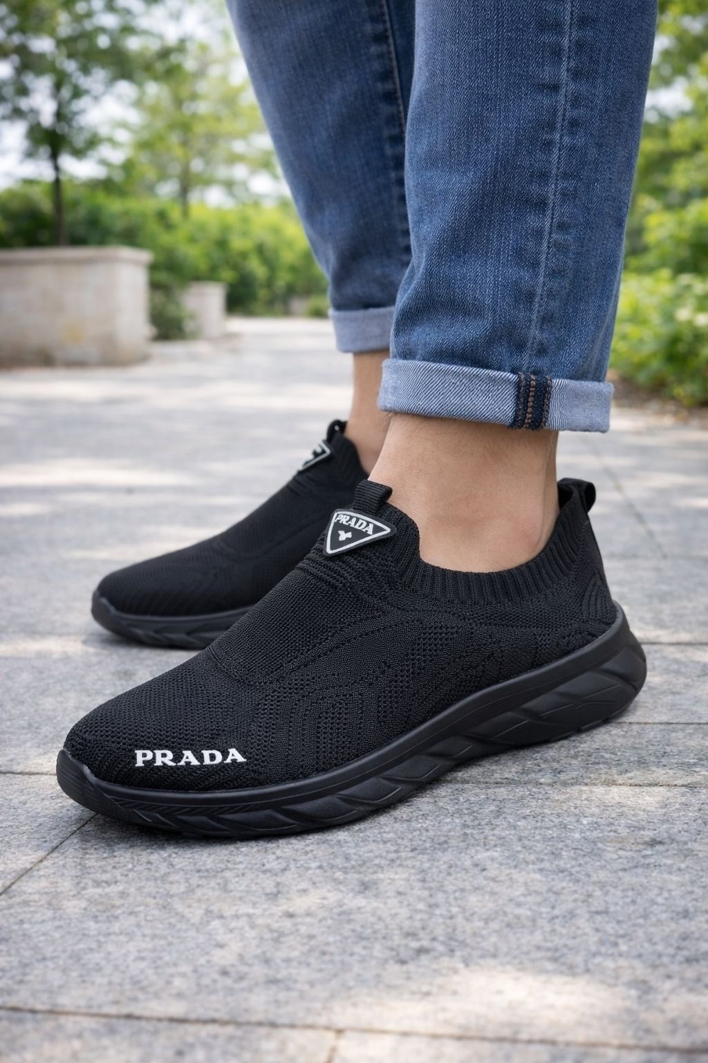 ,кроссовки без шнурков мужские,кроссовка мужской,мужские кроссовки prada,кроссовки prada