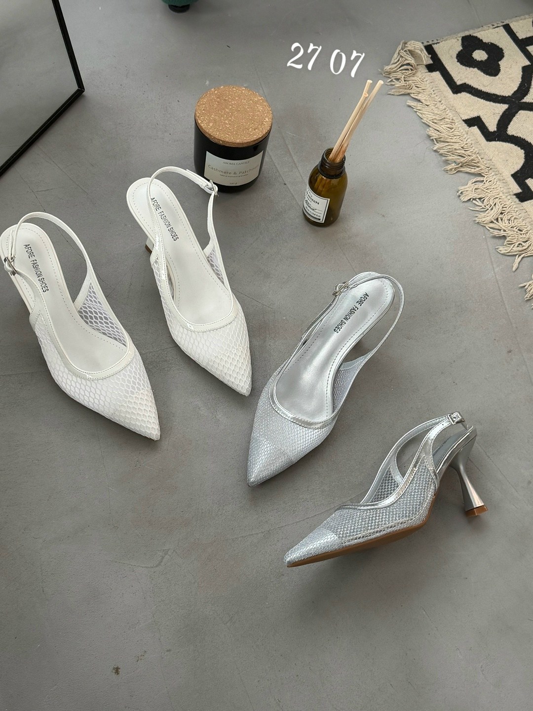 туфли-лодочки juliana с острым носком, украшенные жемчугом miss diva, серебро,туфли женские,туфли лодочка,серебряные туфли,стильные туфли