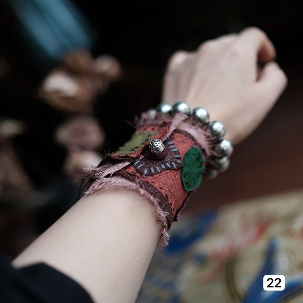 браслет в стиле бохо,браслет текстильный,браслет бохо,украшения бохо,перчатки браслеты