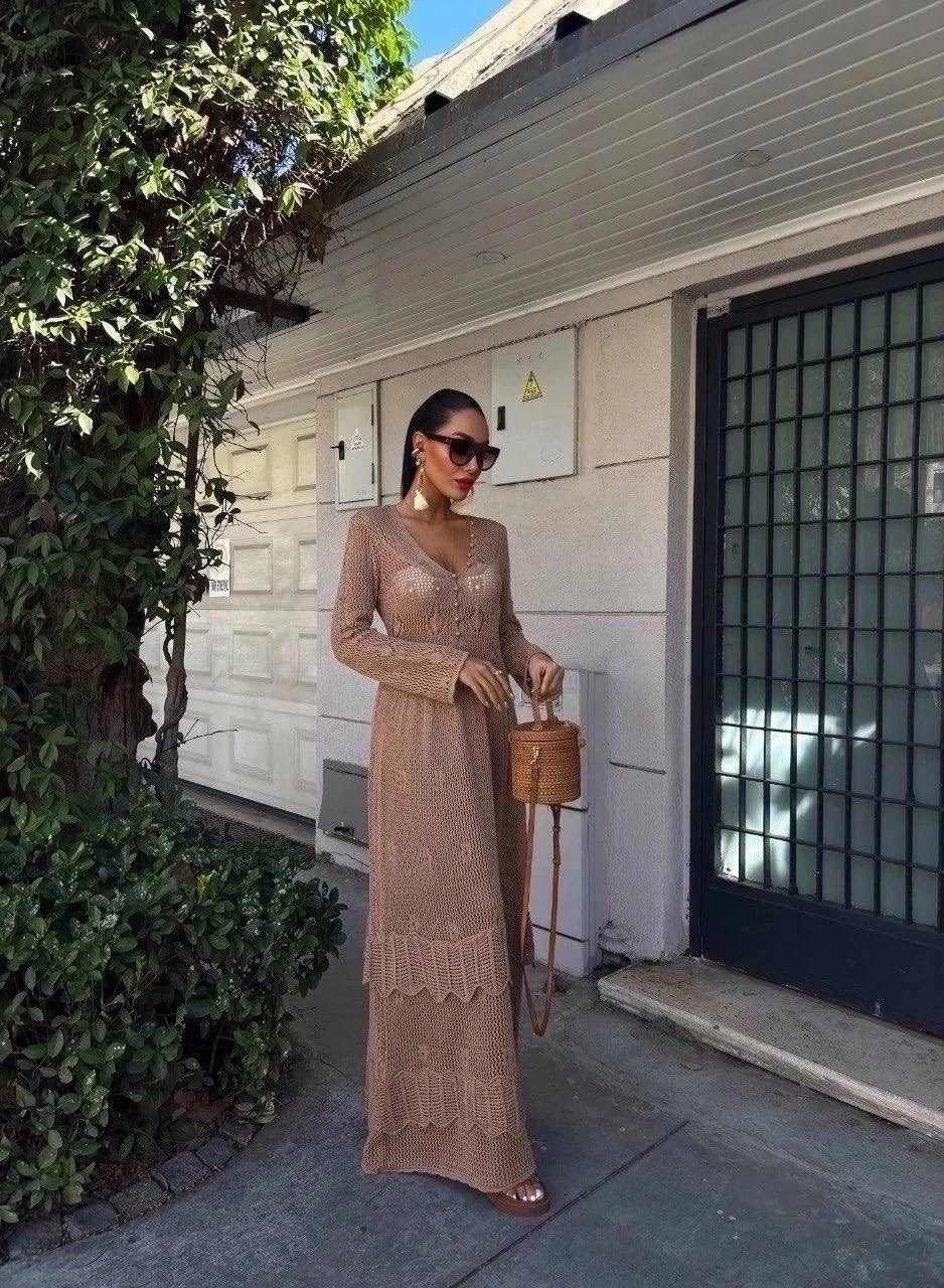 вязаное платье,ажурное платье,вязаное длинное платье,платья,платье крючком