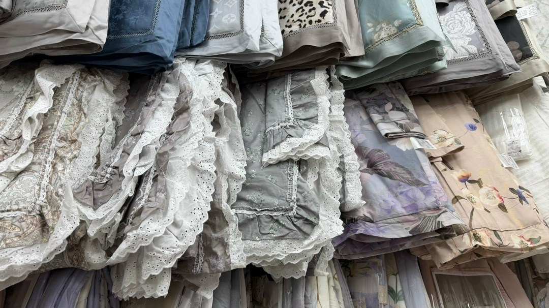 топ роскошный многослойный комплект постельного белья с рюшами,комплекты постельного белья,постельное белье с кружевом,постельное белье из сатина с рюшами и кружевом губерния,детское постельное белье