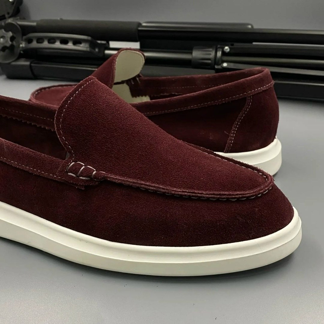 замшевые лоферы,лоферы мужские замшевые,,loro piana бордовые лоферы,бордовые лоферы