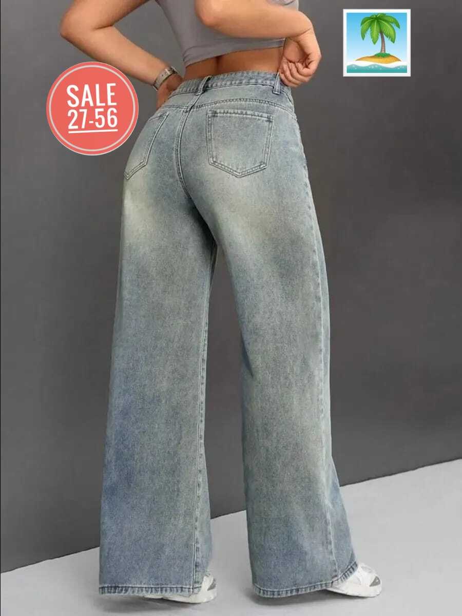 джинсы широкого кроя с высокой талией светло-голубые,джинсы широкие,широкие женские джинсы,джинсы палаццо цветные,широкие джинсы палаццо