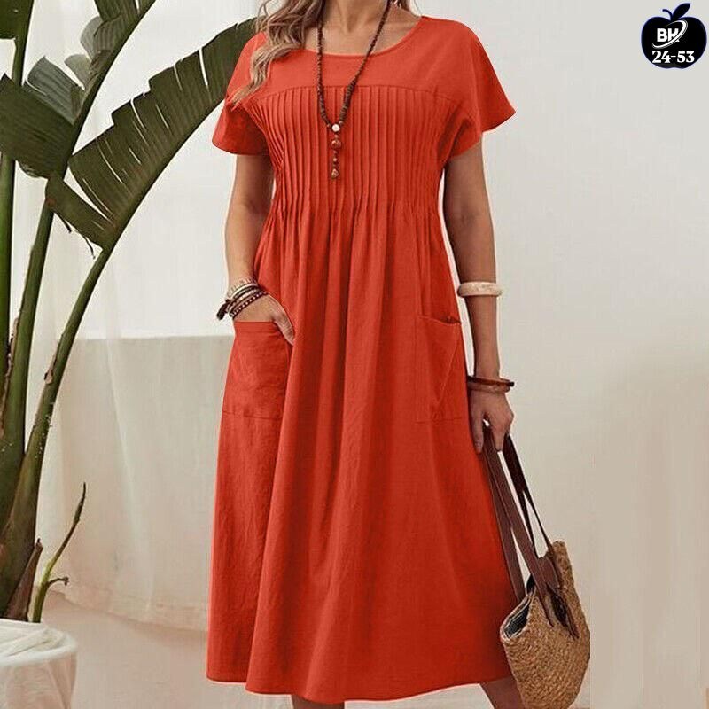 женское летнее платье из льна,женские платья летние,женские повседневные платья,платье летнее,платье повседневное свободное