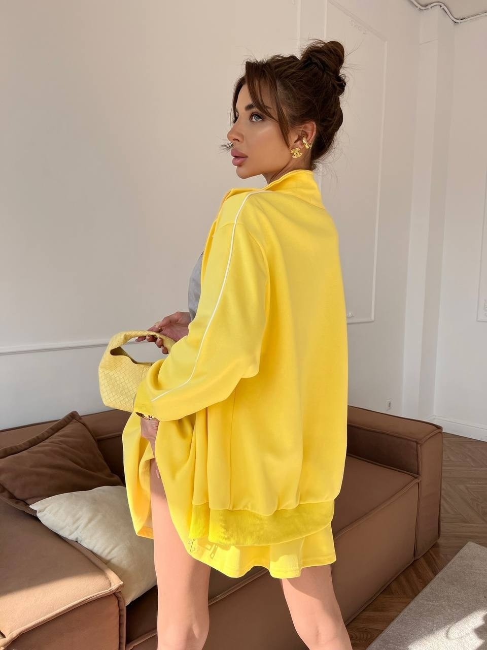 костюм желтый,повседневный костюм,костюм с юбкой,женские костюмы,