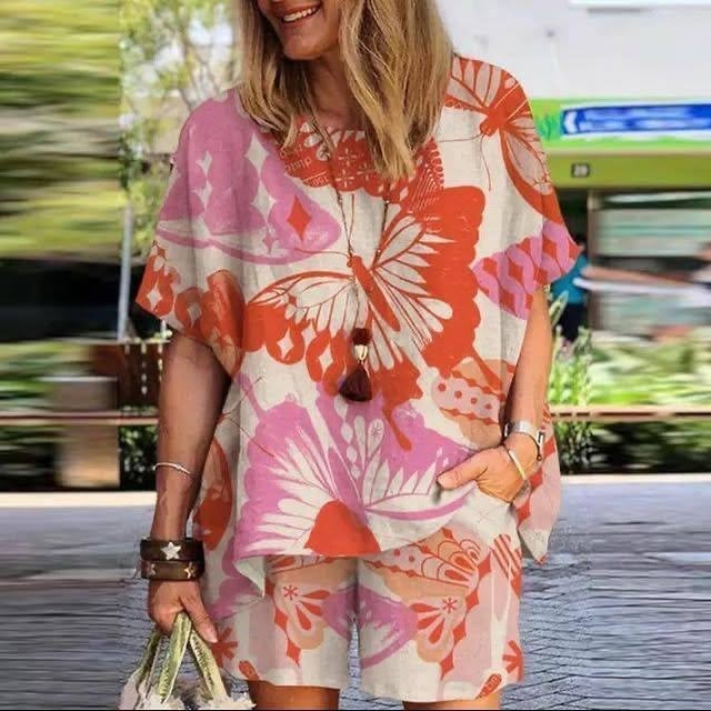комплект zanzea женский летний с принтом,женские летние костюмы,летний костюм женский с шортами,летние костюмы,zanzea женская летняя повседневная одежда