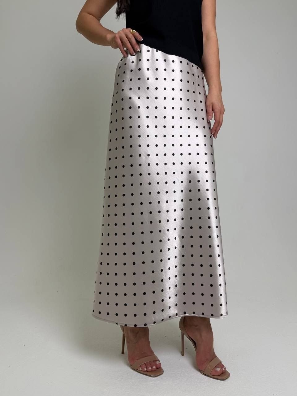 юбка макси,юбка,юбка в горошек,юбка миди,длинная юбка