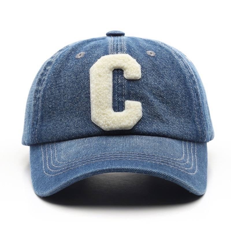 стильная бейсболка,джинсовая бейсболка,стильная кепка,бейсболка повседневная,бренд с буквой а кепка