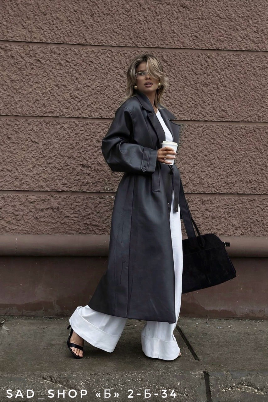 тренч плащ кожаный,кожаный плащ,тренч кожаный,плащ тренч длинный кожаный,тренч эко кожа