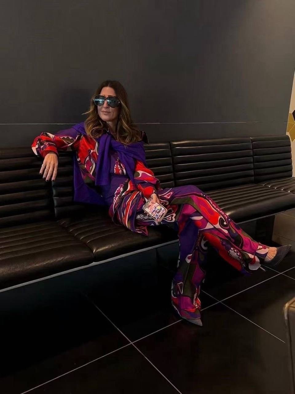 модные костюмы,костюм с принтом,костюм в пижамном стиле,брючный костюм,женский брючный костюм с принтом