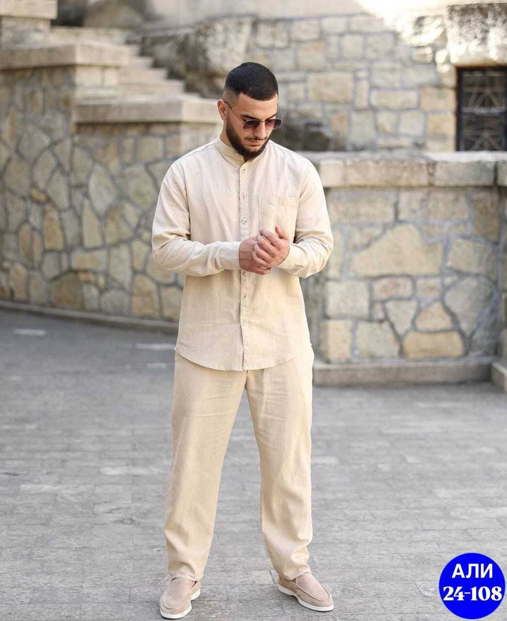 костюм мусульманский мужской,костюм двойка для мужчин леон,мужская мода,костюм мусульманский мужской арт. 11043394,камис одежда для мужчин мусульманская черная