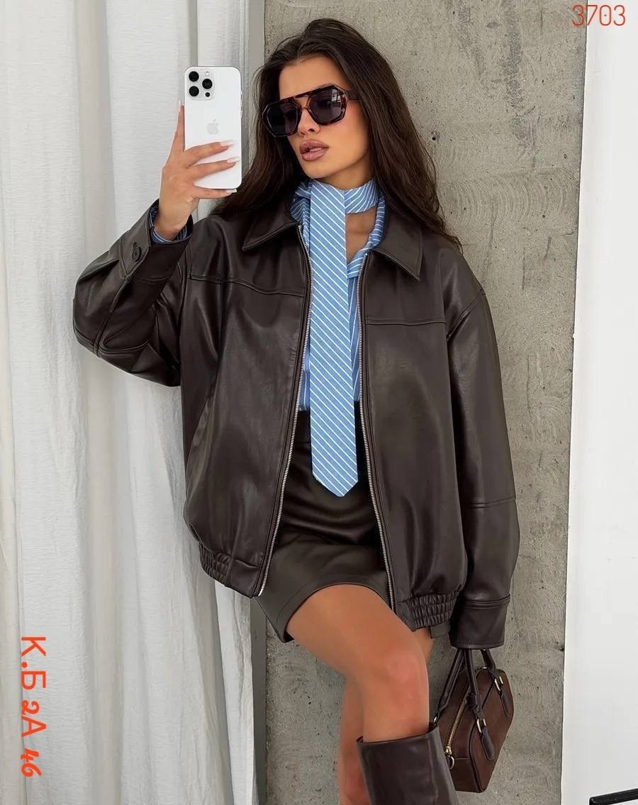 кожаная куртка,повседневная куртка,куртка бомбер,куртка свободного кроя,женская кожаная куртка