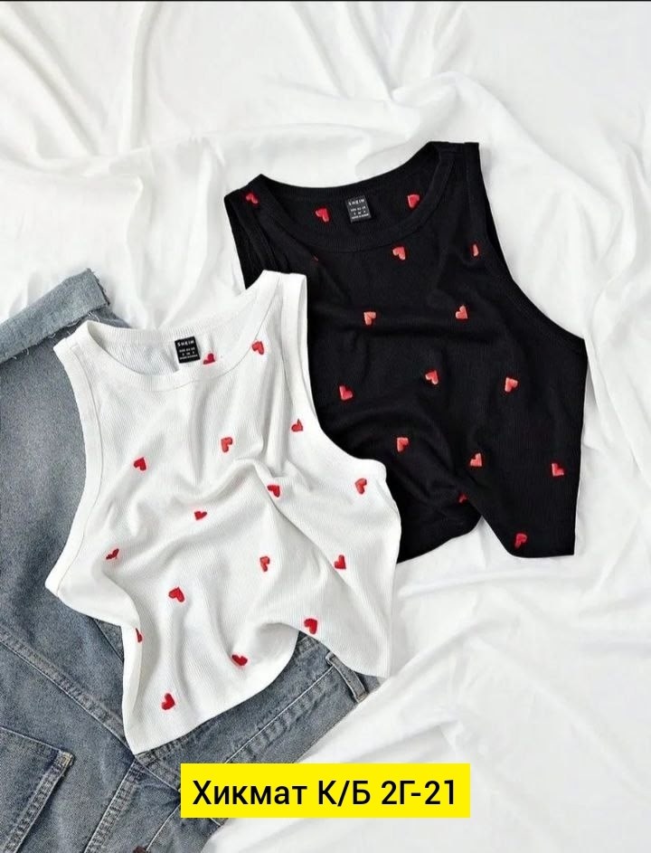 женская майка,топ с сердечками,майка топ женская,майка топ