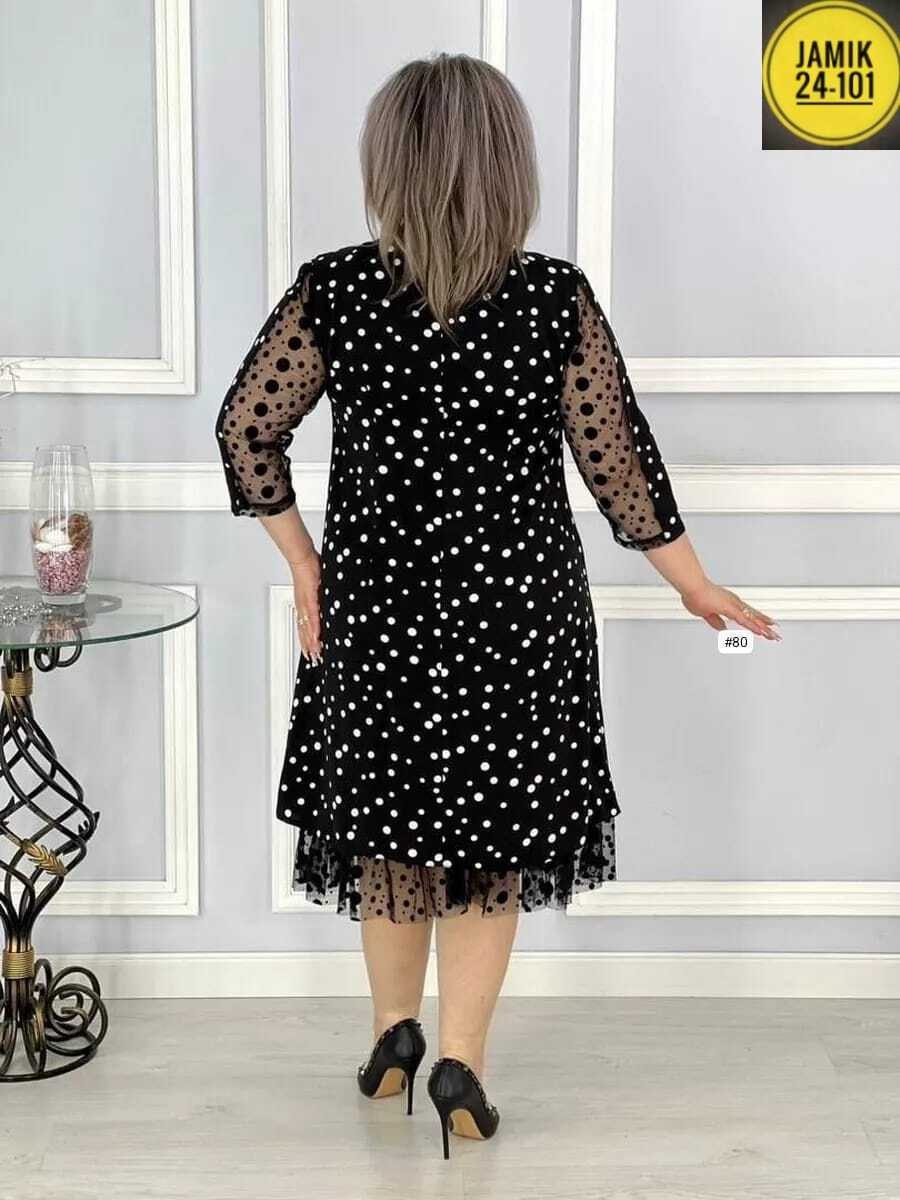 вечернее платье больших размеров нарядное в горошек saliya brand,платье больших размеров в горошек,платье женское,летнее платье больших размеров,платье женское больших размеров арт. 10450963