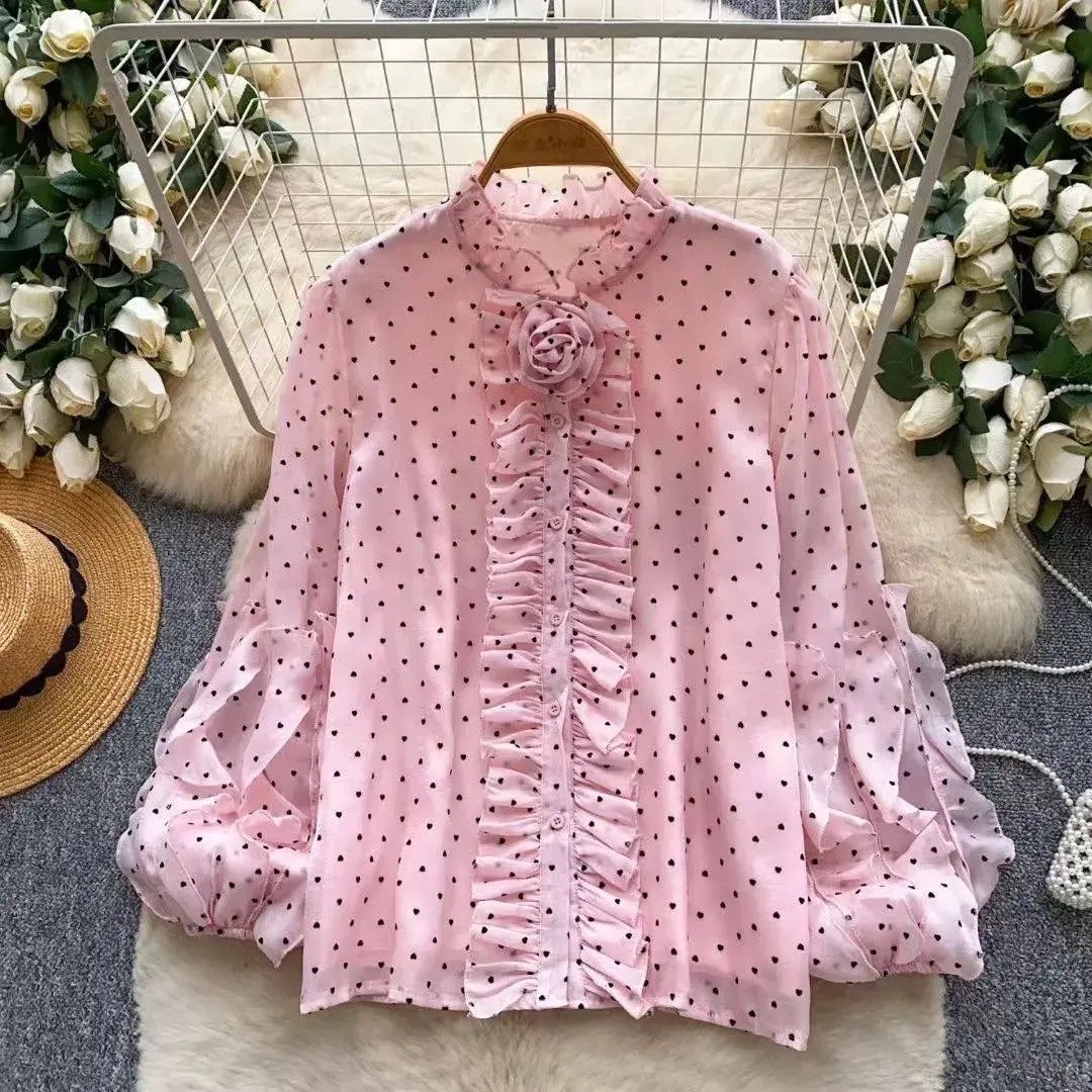 элегантная блузка,женская шифоновая блузка,женская элегантная блузка,модная блузка,блузка с оборками