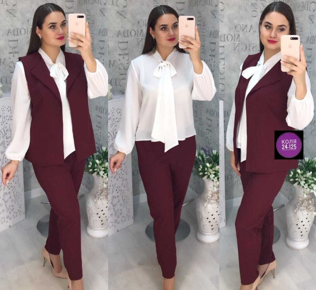 женский брючный костюм тройка с жилеткой,брючный костюм с длинным жилетом,костюм с жилетом женский,женский костюм тройка,костюм жилет