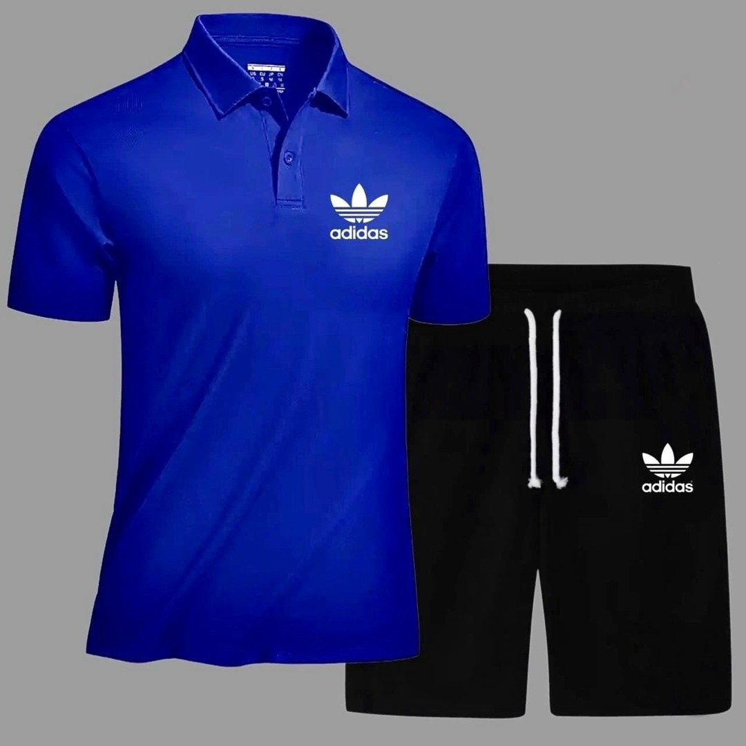 костюм спортивный мужской,костюм поло с шортами мужской,комплект футболок adidas,костюм для мужчин,поло adidas