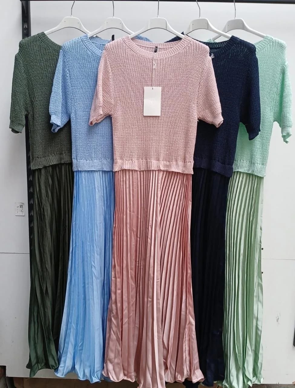 нарядное платье,платье,платье трикотажное плиссе basic line,платье праздничное,платье женской