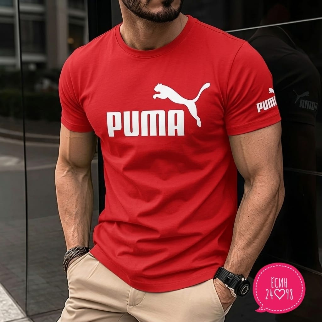 футболка пума мужские милитари,футболка мужская puma,мужская мода,мужские футболки ,мужская футболка