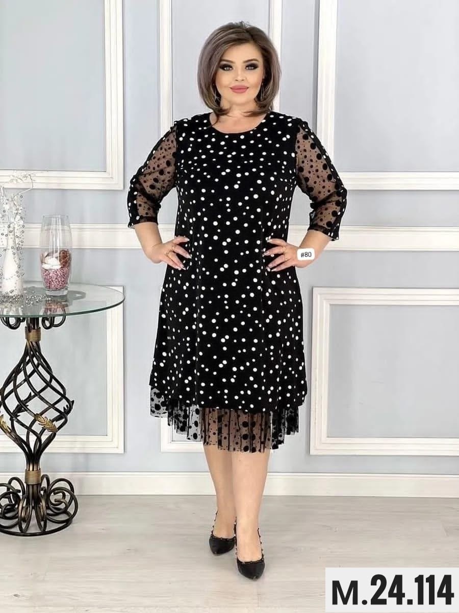 платье больших размеров,вечернее платье больших размеров нарядное в горошек saliya brand,женское праздничное платье больших размеров,платье вечернее больших размеров нарядное в горошек,женское платье