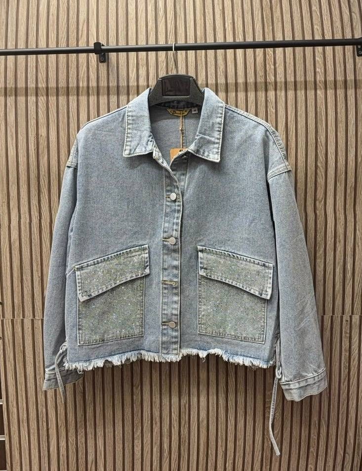 женская джинсовая куртка,женская джинсовая куртка с большими карманами,стильная джинсовая куртка,джинсовая куртка,коттон джинсовая куртка женская
