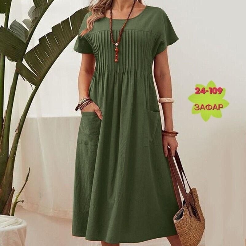 женское летнее платье из льна,женские платья летние,женские повседневные платья,платье повседневное свободное,платье женской