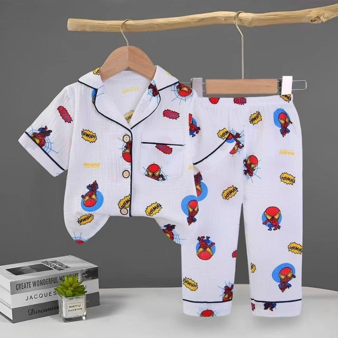 муслиновая пижама для детей,пижама для малыша,пижам,пижама детская,детская пижама из муслина