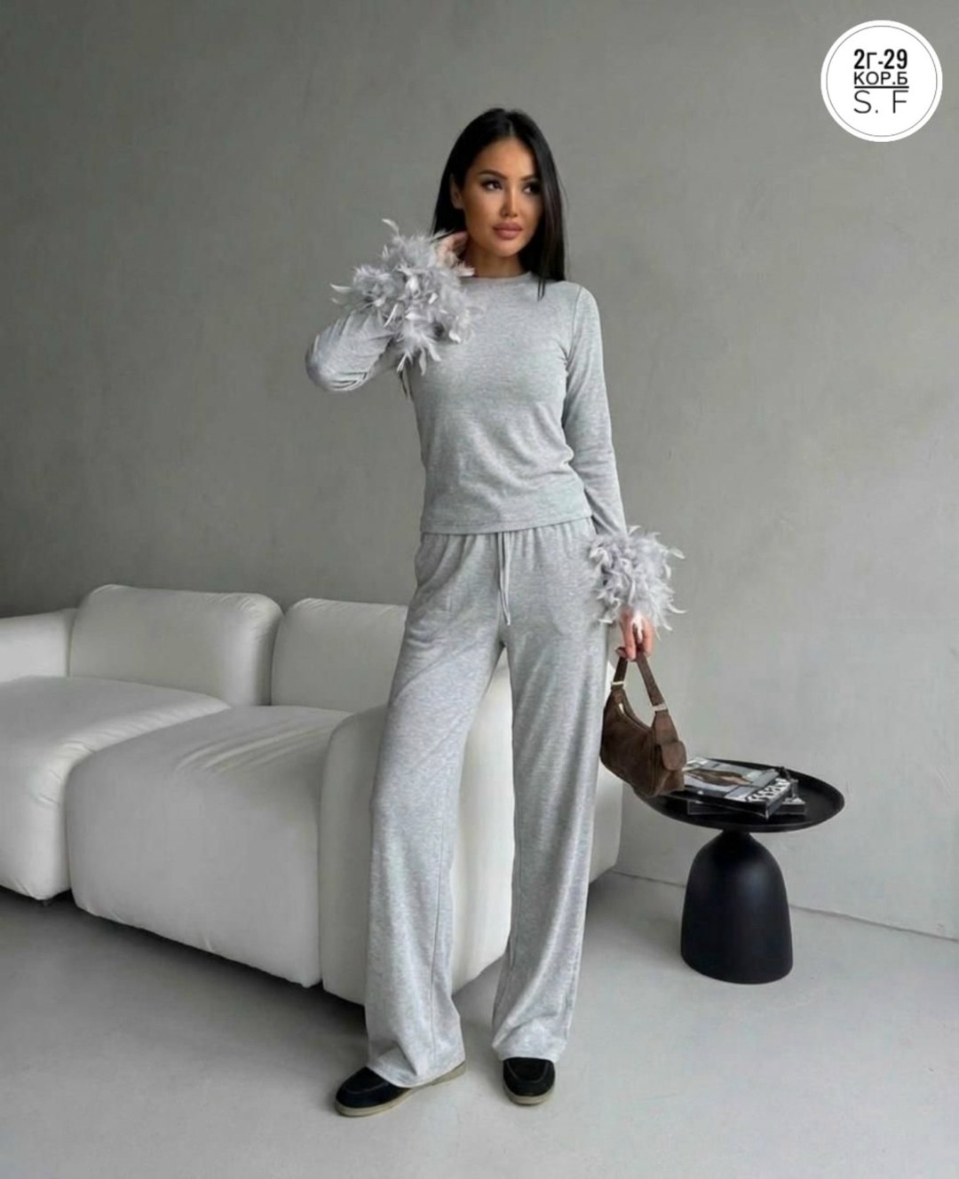 трикотажный костюм,женский вязаный костюм,брючный костюм,костюм трикотажный теплый с брюками elenita_dress,кашемировый костюм