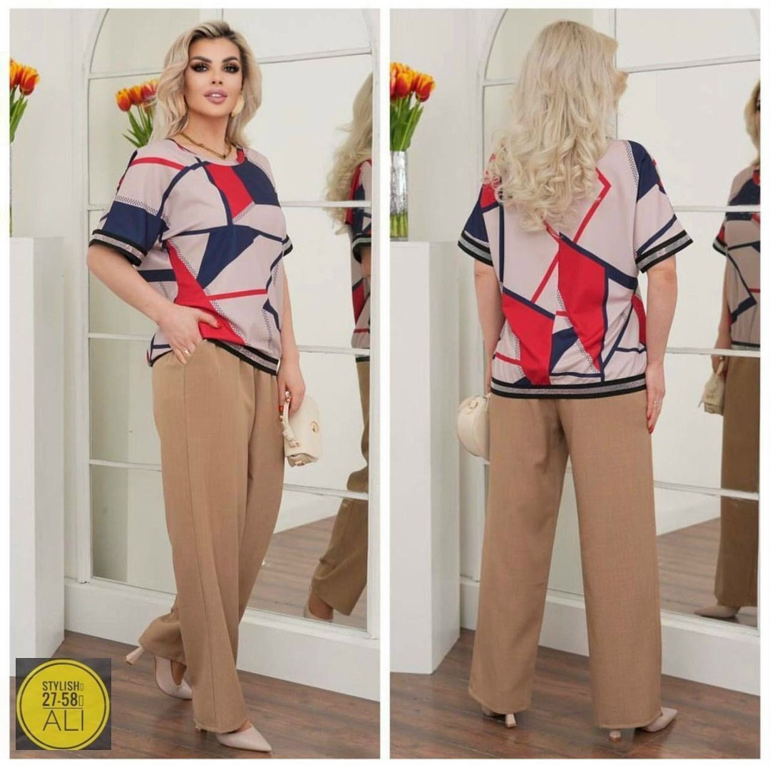 летний костюм брючный двойка,летний брючный костюм,стильные костюмы,костюм больших размеров брючный,костюм брючный комплект
