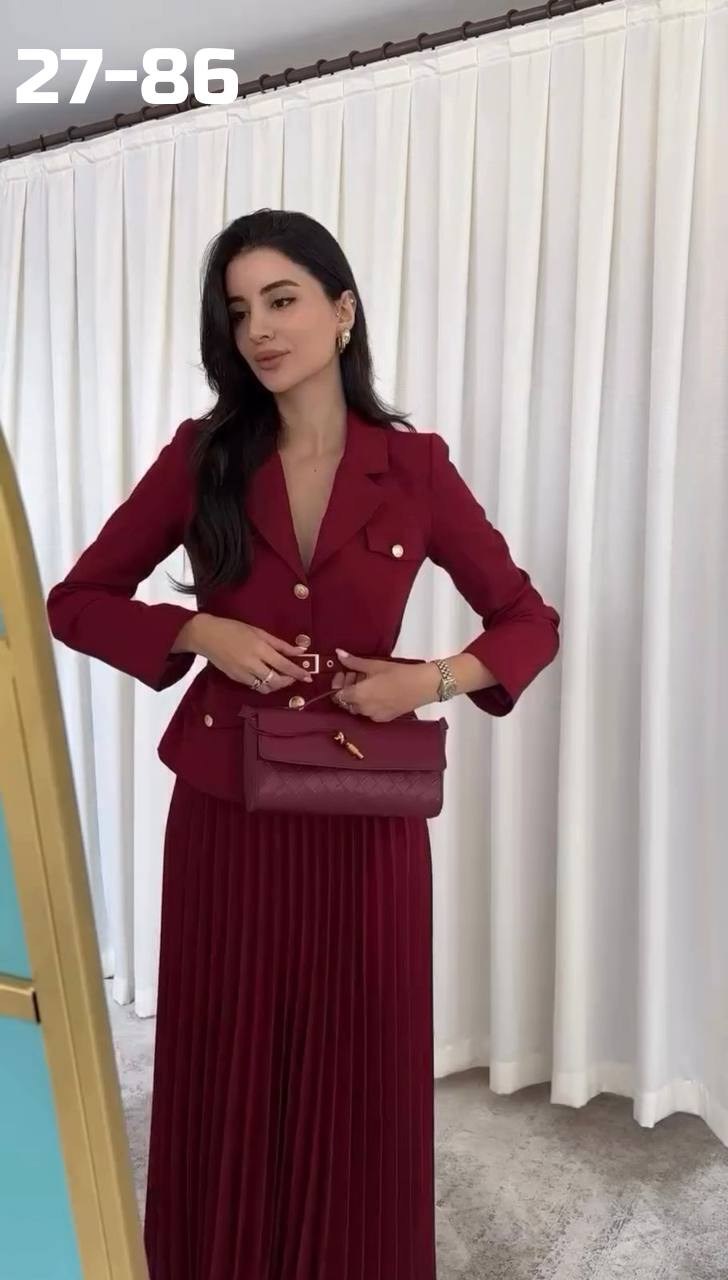 костюм женский с юбкой,костюм с юбкой,костюм с юбкой плиссе,костюм с юбкой плиссе mizomela,костюм