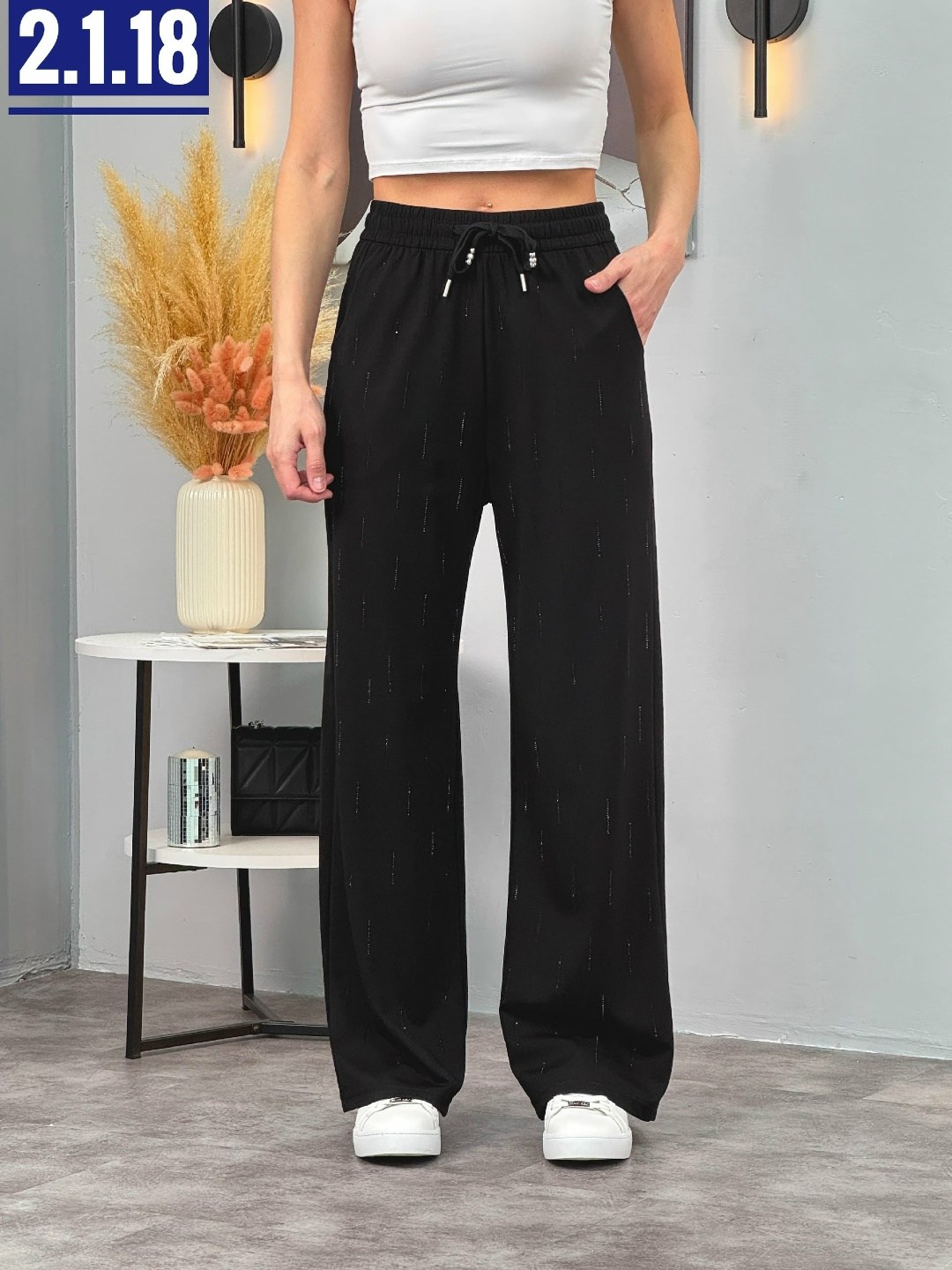 брюки женские regina's riches trous4 черные 48-52 ru,брюки женские палаццо,брюки широкие,брюки палаццо,широкие женские брюки