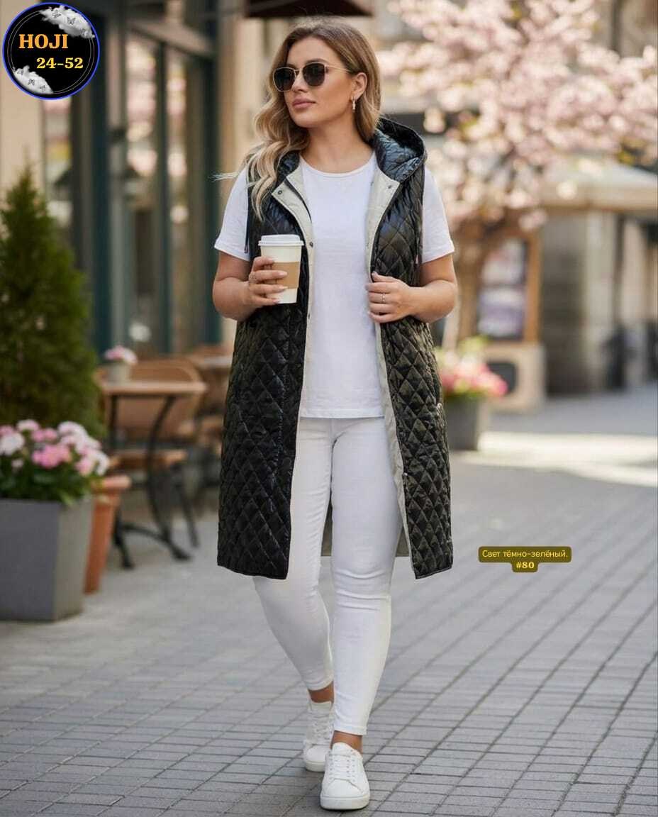 жилетка женская,жилет на синтепоне,жилетка удлиненная,жилет,жилет женский длинный стеганый