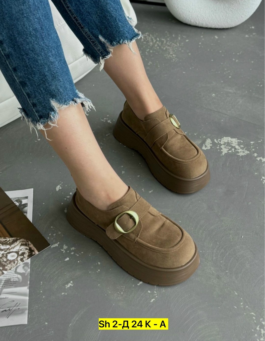 , женская,лоферы женские,повседневная ,лоферы замш