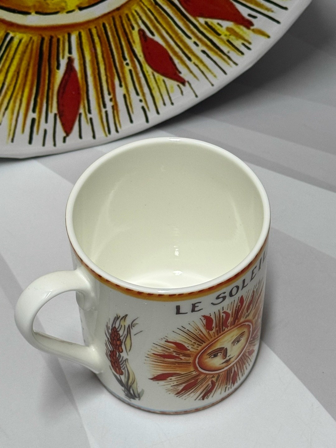 чайная пара christian dior taro le soleil фарфор,чайные наборы,набор кружек dior 4 шт,посуда кристиан диор,набор кружек christian dior tarot and puglia 4 шт le soleil