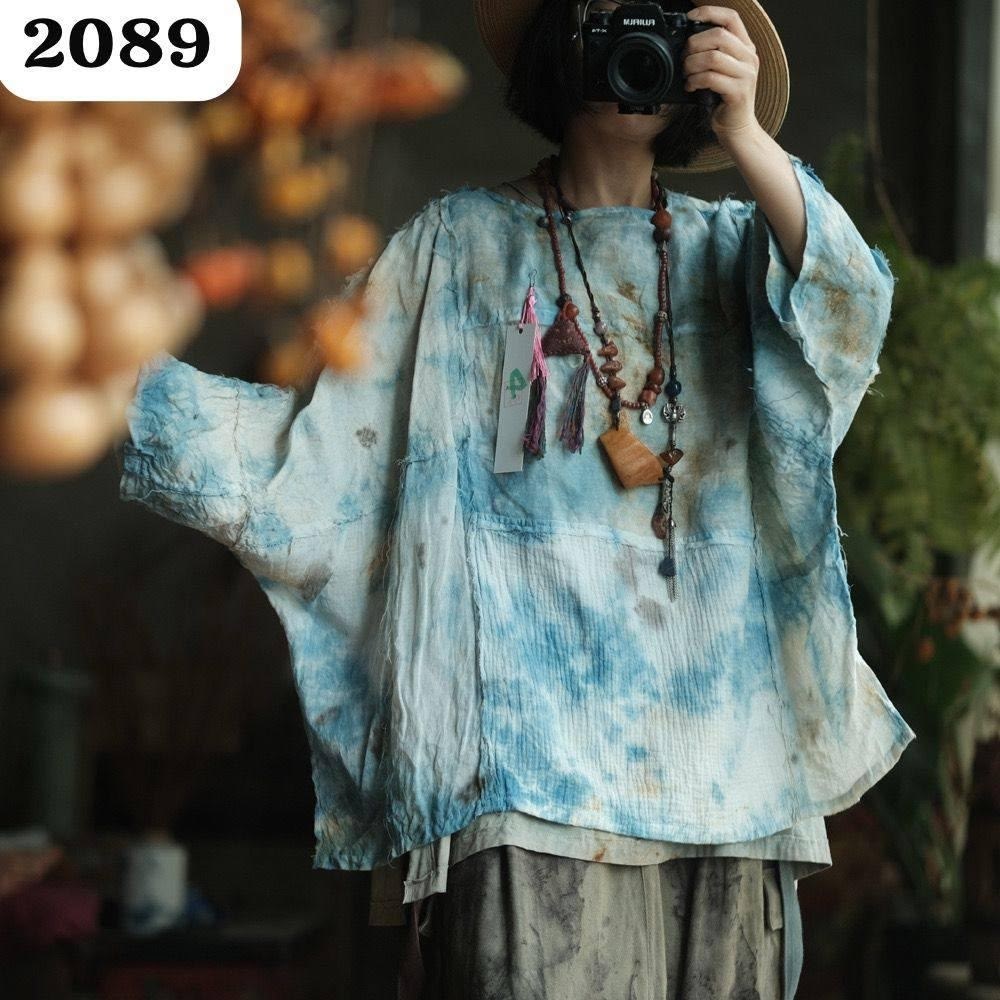 johnature женские винтажные футболки с,женская винтажная льняная свободная футболка с,johnature женские винтажные рубашки с рукавами,повседневная рубашка,в стиле бохо