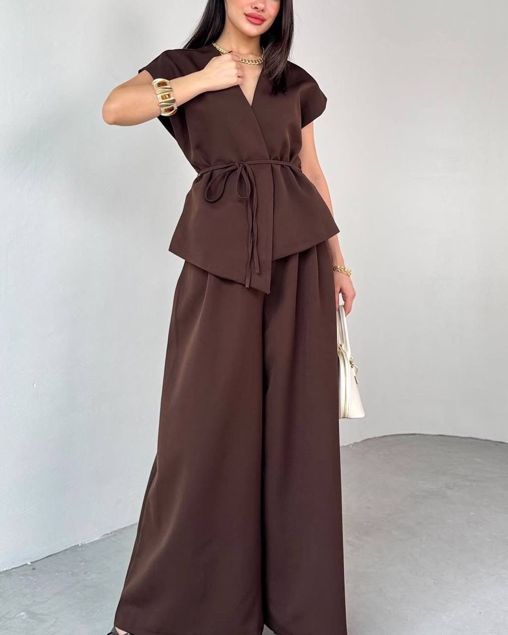 летние костюмы женские,костюм двойка с поясом,костюм с брюками,костюм с поясом,костюм стильный