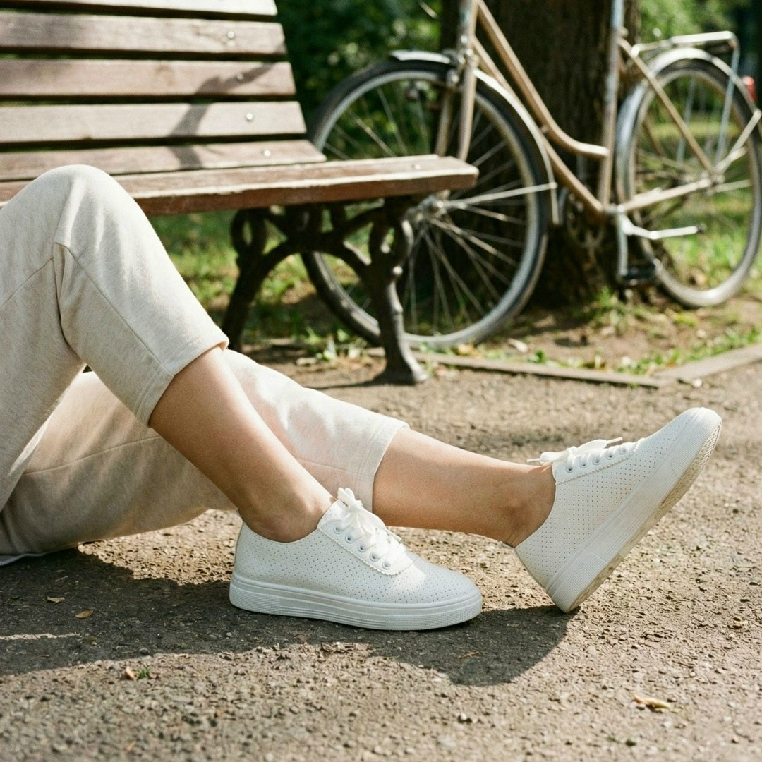 ,белые кеды кожаные женские с перфорацией,женские кроссовки,кеды женски,белые кроссовки