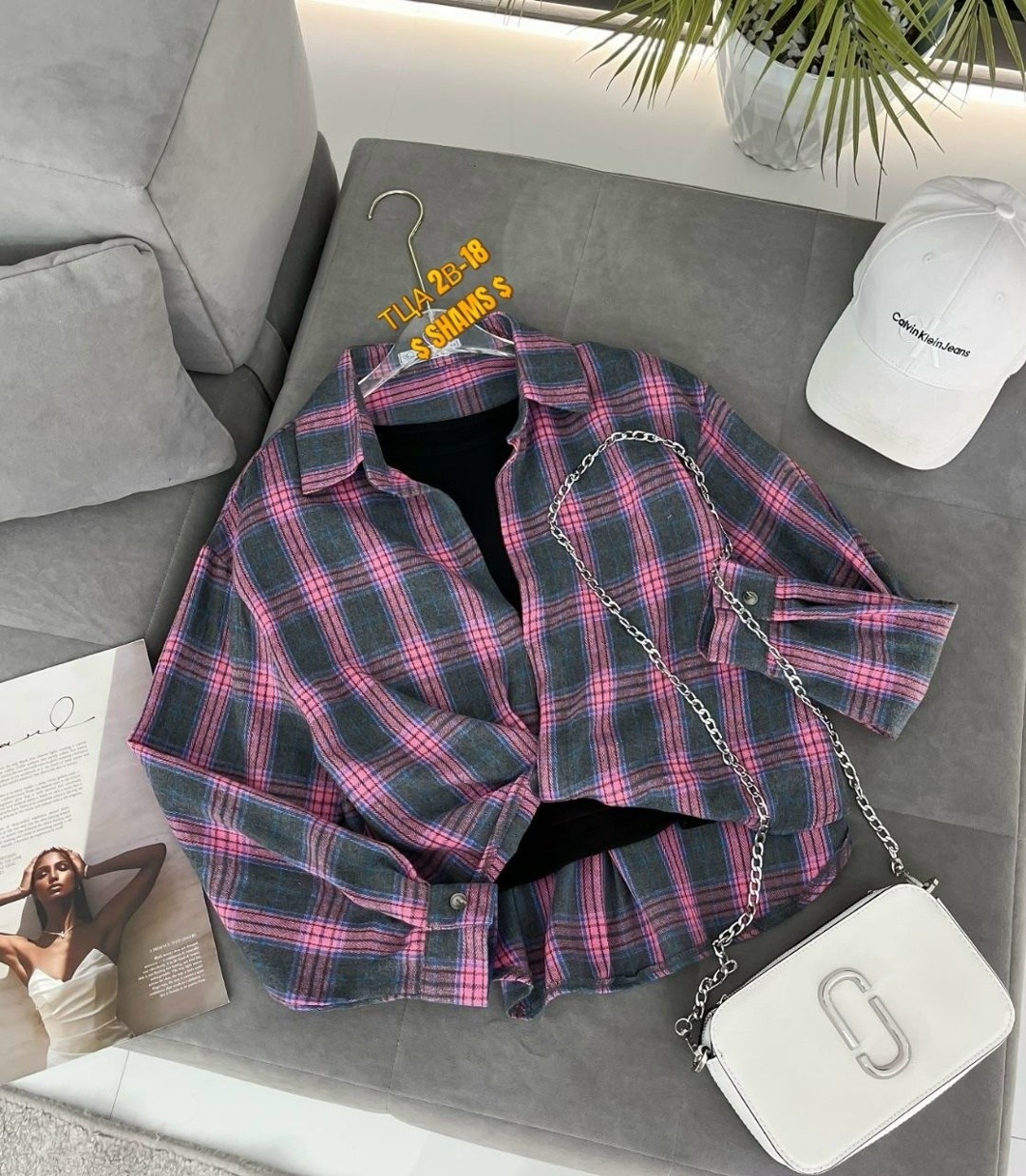 рубашка в клетку с майкой beststyle,рубашка в клетку,женская рубашка в клетку,рубашка в клетку оверсайз на кнопках,рубашка хлопок