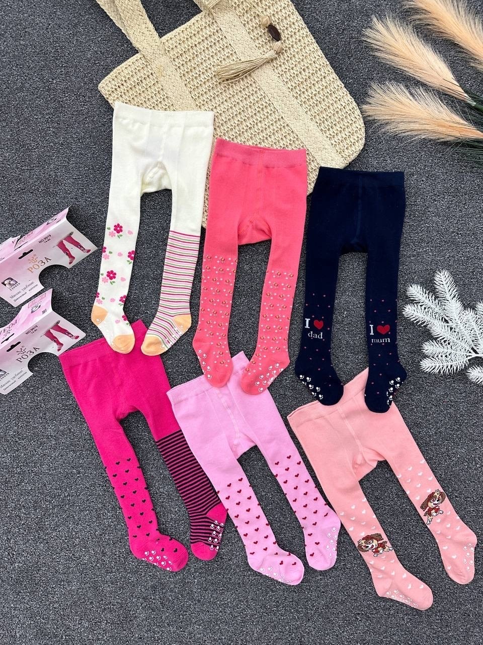 колготки детские для девочек,детские колготки,колготки для девочек,комплект колготок,колготки роза